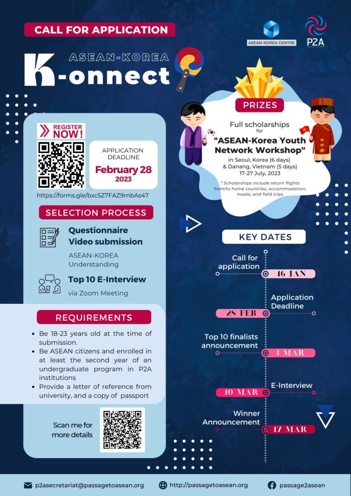 ASEAN-KOREA K-onnect Competition 2023                (Call for Application)