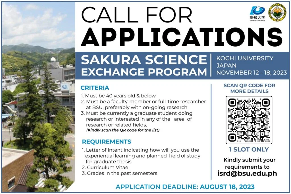 SAKURA SCIENCE EXCHANGE PROGRAM