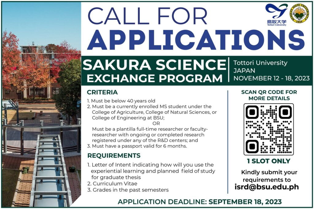 News and Events 323 Call For Applications | Sakura Science Exchange Program