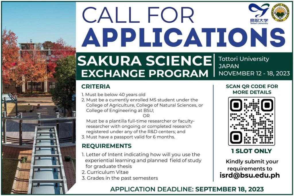 Call For Applications | Sakura Science Exchange Program