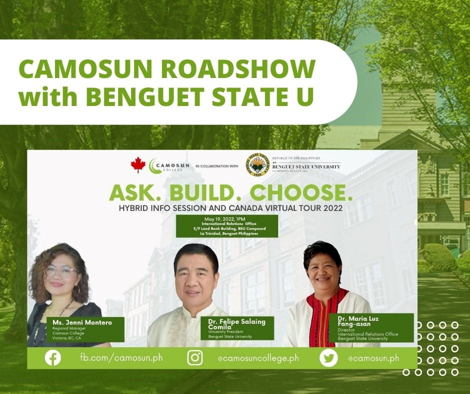 News and Events 287 Camosun College Strengthening the Roots with Benguet State University (A Camosun Roadshow with Benguet State University)