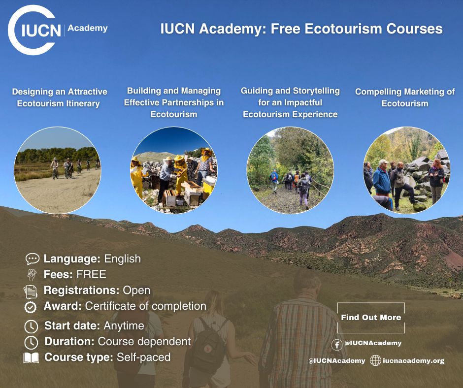 Explore Ecotourism with FREE Self-Paced Courses from IUCN Academy!