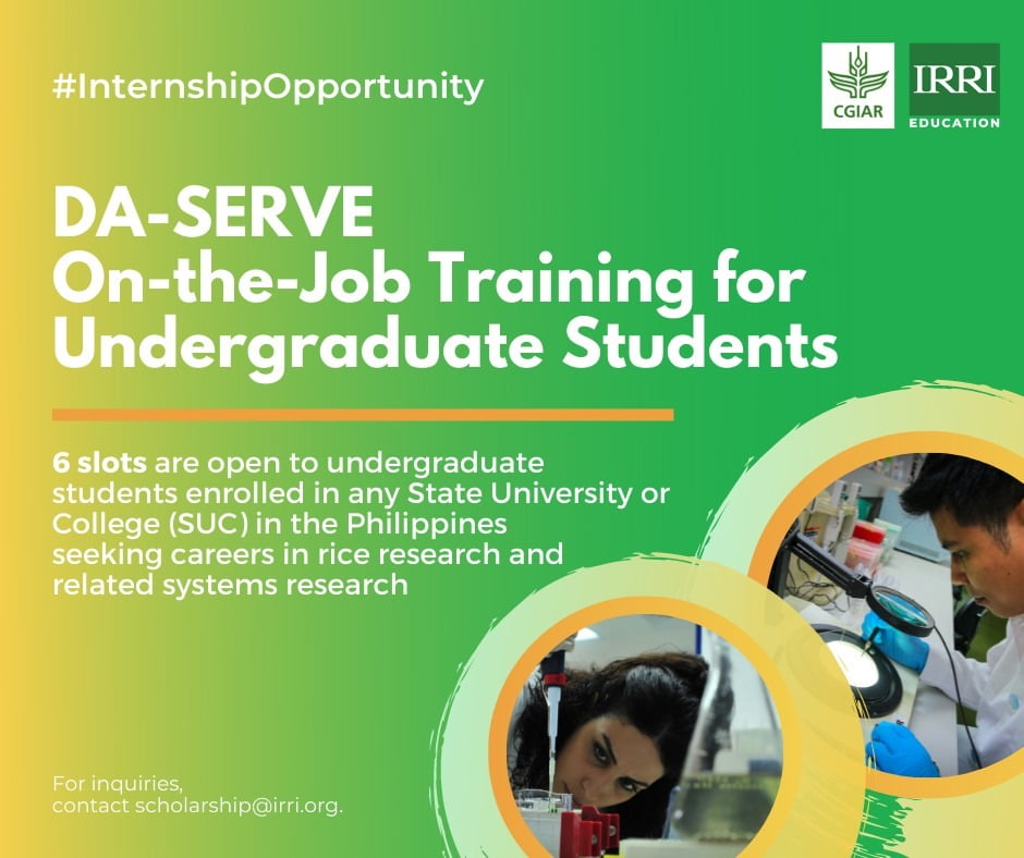 News and Events 271 DA-SERVE On-the-Job Training for Undergraduate Students