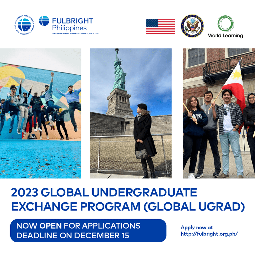 News and Events 340 CALL FOR APPLICATIONS | 2023 GLOBAL UNDERGRADUATE EXCHANGE PROGRAM