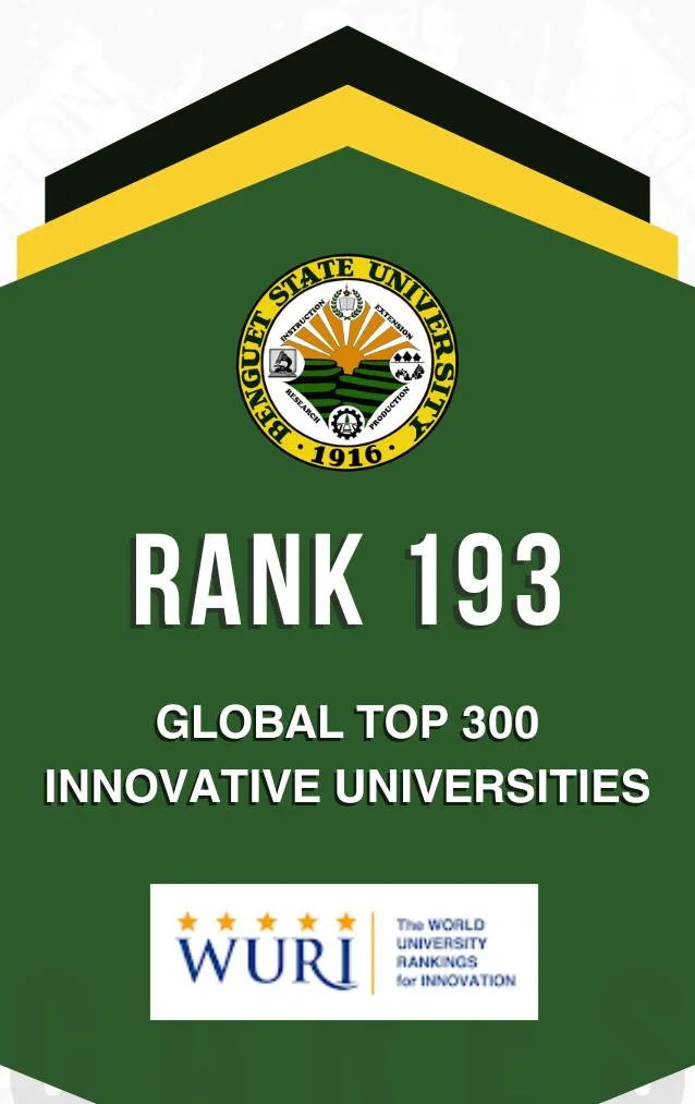 Benguet State University has been Recognized in the World’s Universities with Real Impact