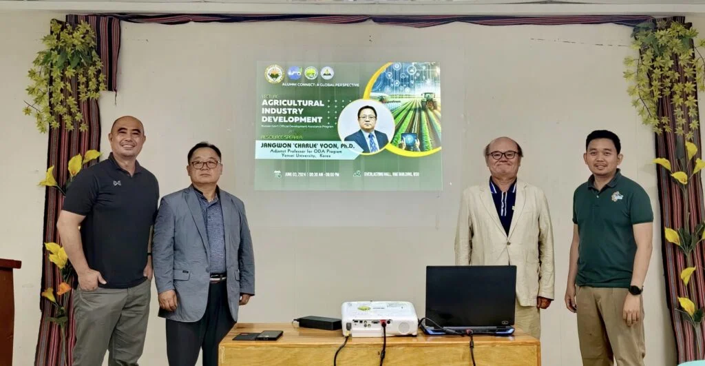 Dr. Jangwon ‘Charlie’ Yoon and Dr. Ho Man Kan conducted a lecture on Agricultural Industry Development