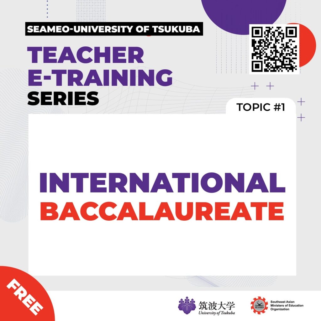 SEAMEO-University of Tsukuba Teacher e-Training Series