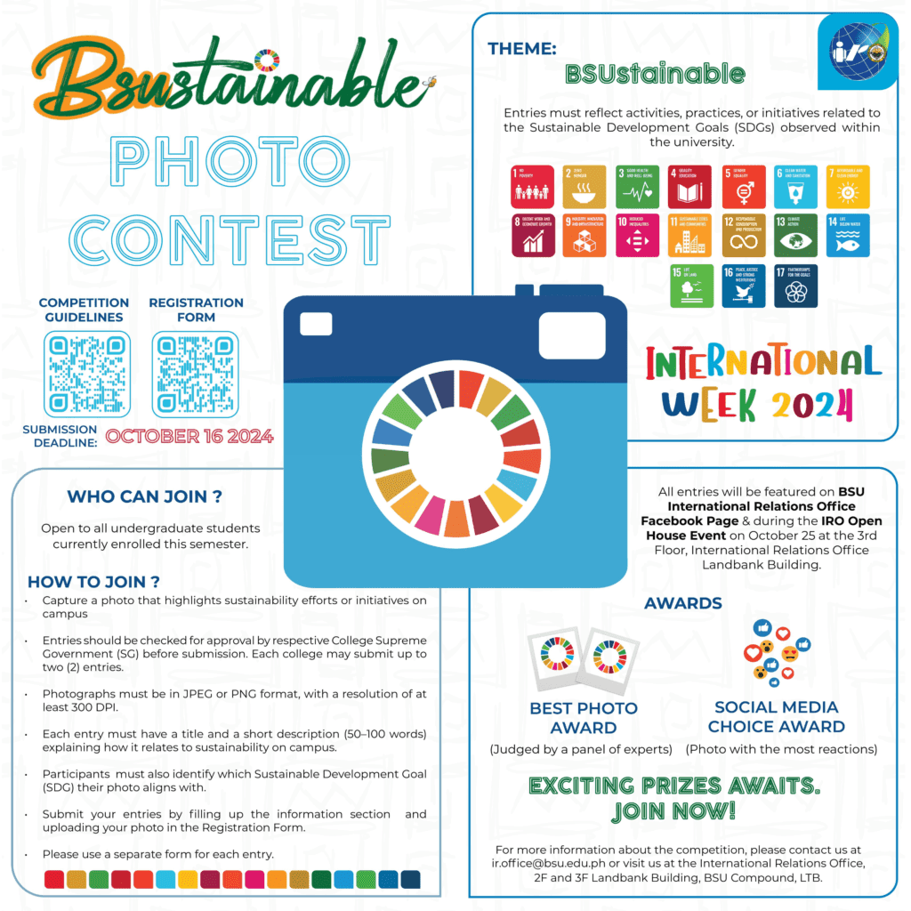 BSU International Week 2024: BSUstainable Photo Contest 120 Photography Competition