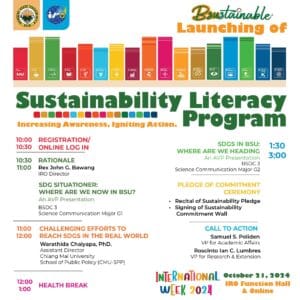 Sustainable Development Goals 177 Join Us Online as we Launch the Sustainability Literacy Program!