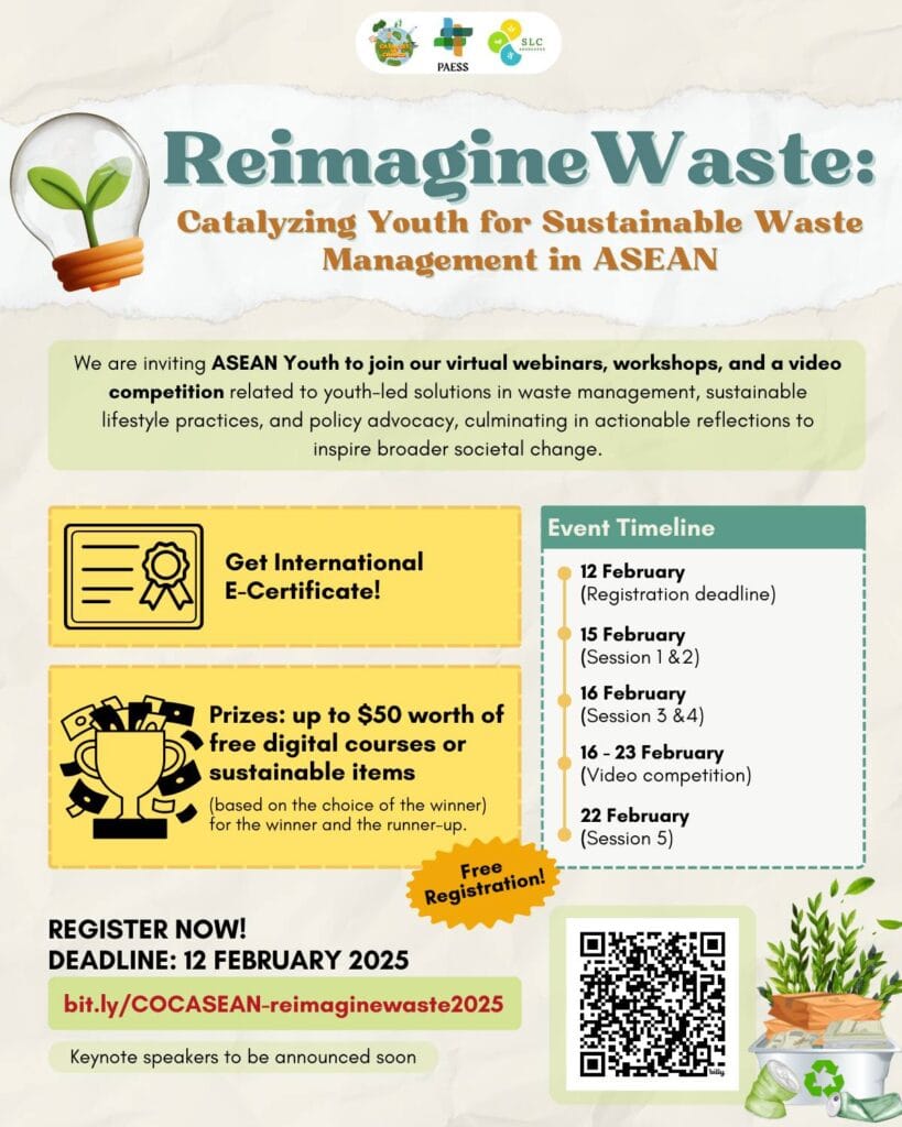 News and Events 115 Reimagine Waste 2025: Calling All ASEAN Youth Changemakers!
