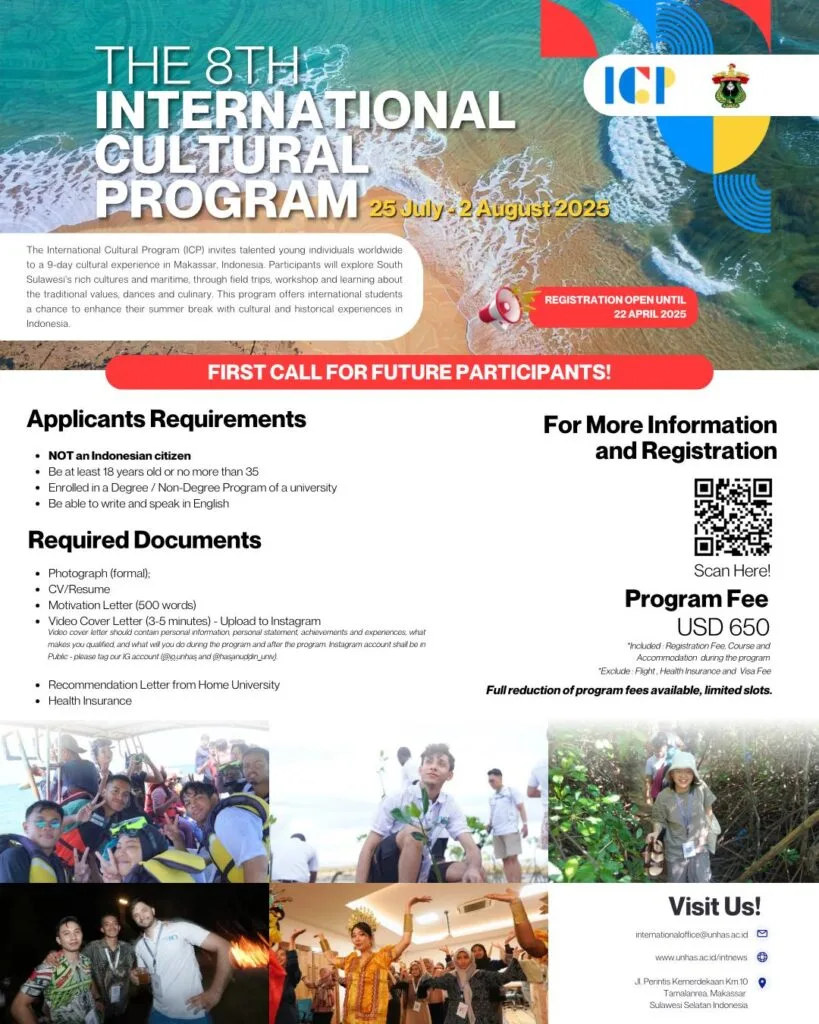 Invitation to The 8th International Cultural Program, ICP, 2025