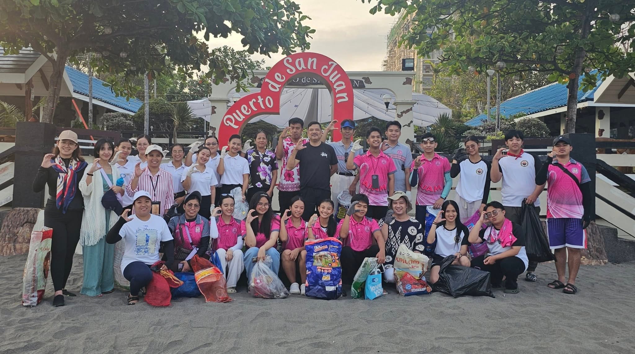 BSU HM Teachers & Student Leaders Join CRABS Cleanup: 13 Bags Collected to Beautify San Juan Shores