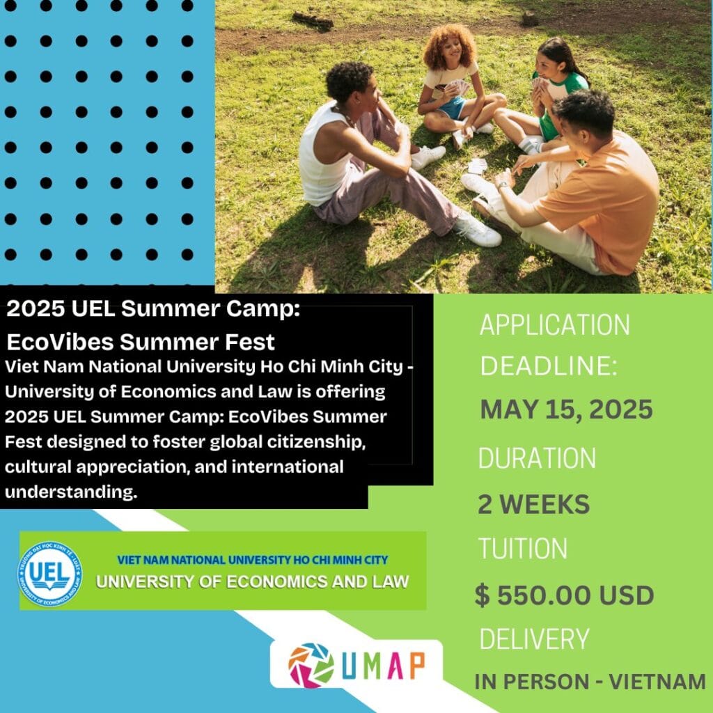 EcoVibes Summer Fest – UEL Summer Camp 2025 in Vietnam – Apply by May 15!