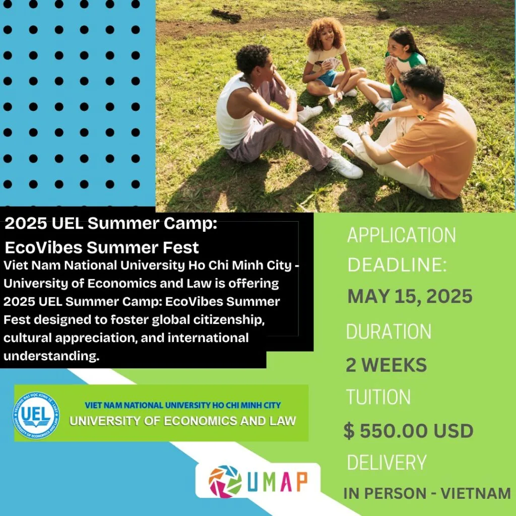 EcoVibes Summer Fest – UEL Summer Camp 2025 in Vietnam – Apply by May 15!