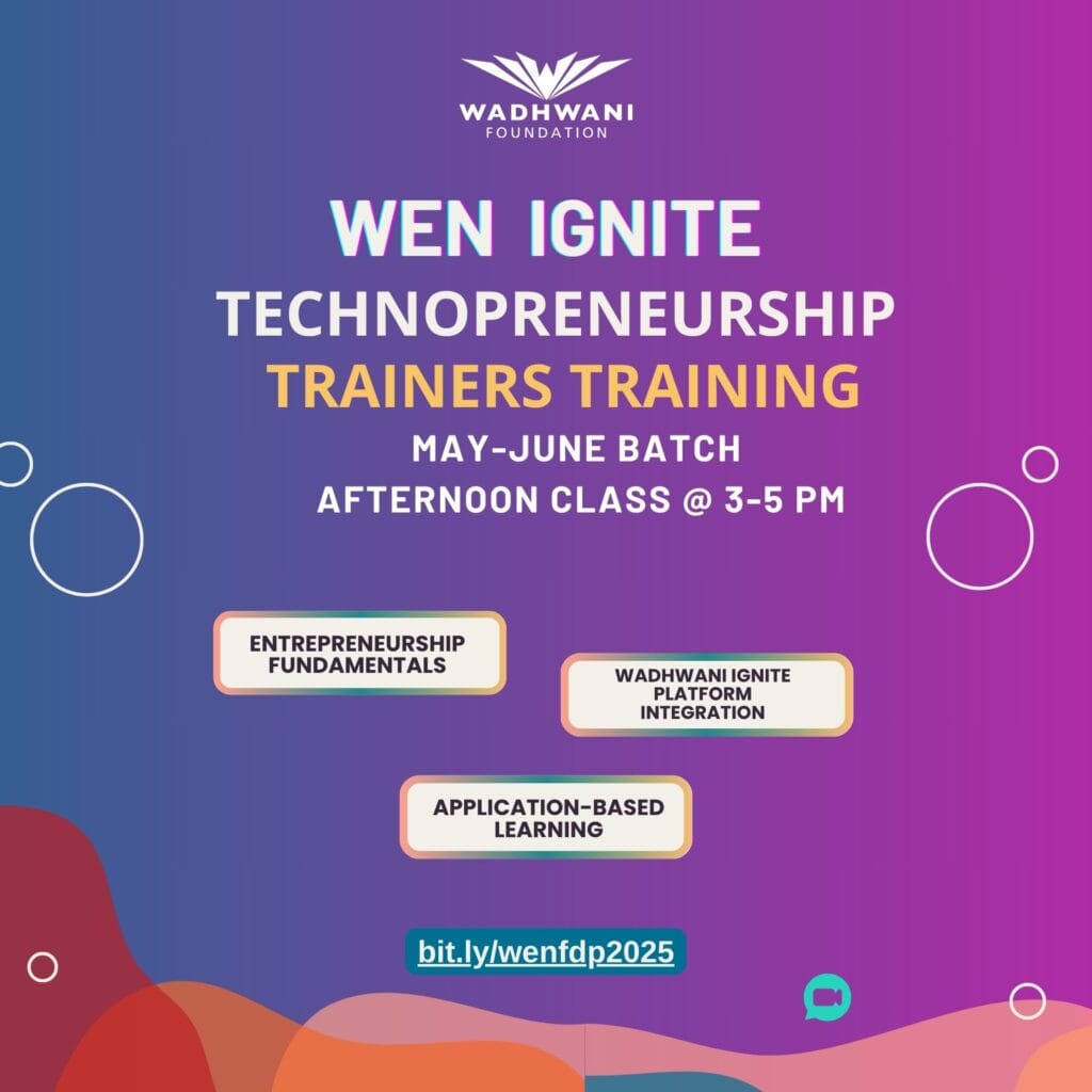 WEN Ignite Technopreneurship Trainers Training | Register Now!