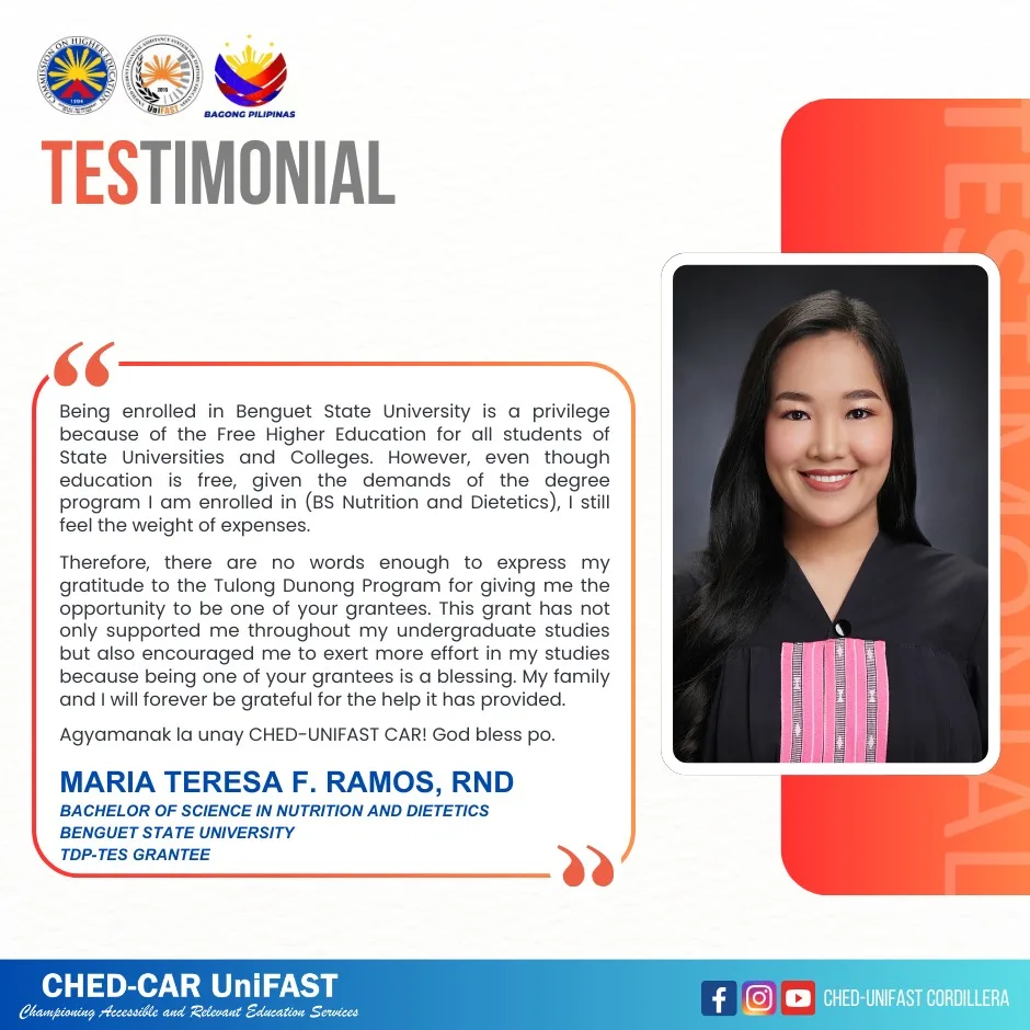 SDG 1 36 Maria-Teresa-F.-Ramos-Benguet-State-University-TDP-TES-Grantee-Testimonial
