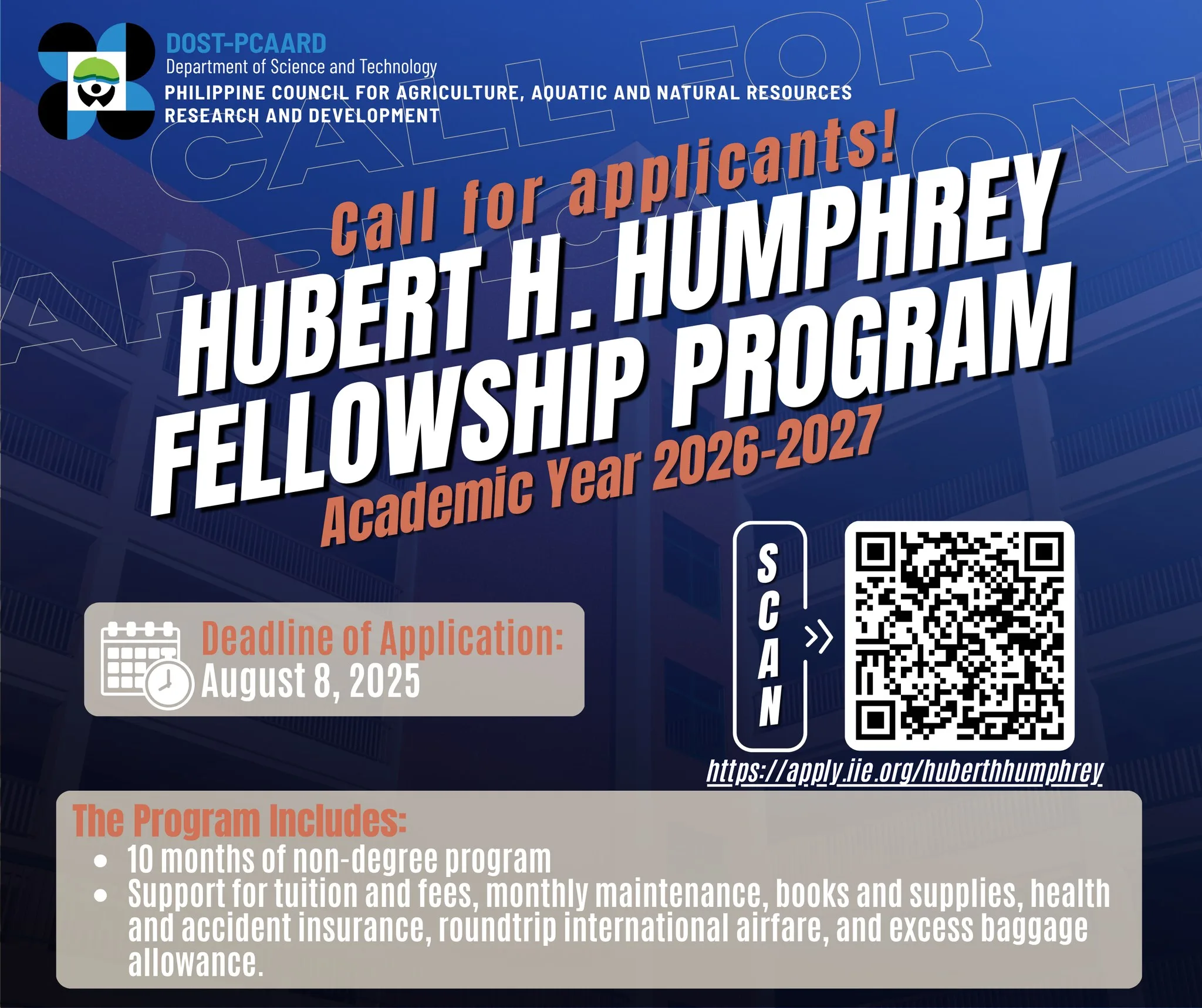 Call for Application | Hubert H. Humphrey Fellowship Program 2026-2027
