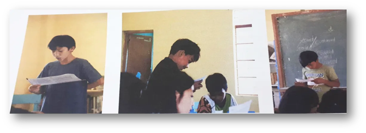 BSU-College of Arts and Humanities Conducts Series of Reading Milestone Extension Program Phase 2 at Marcelo Marquez National High School 96 The students confidently read the story aloud observing the proper pronunciation of words
