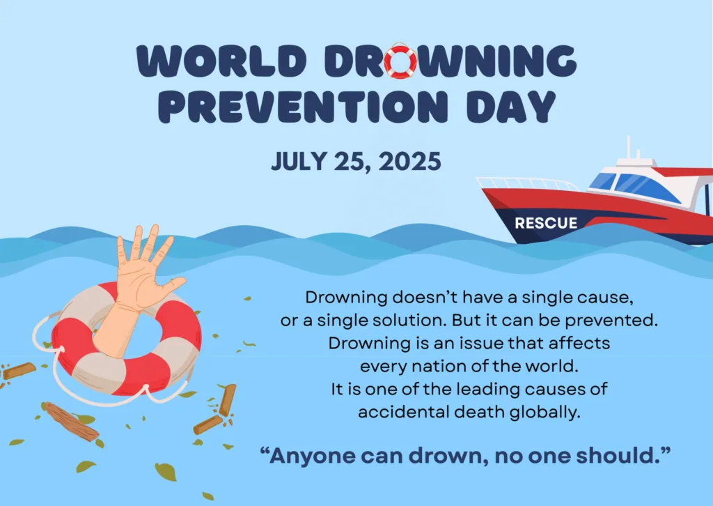 News and Events 73 🌊 July 25 is World Drowning Prevention Day 🛟