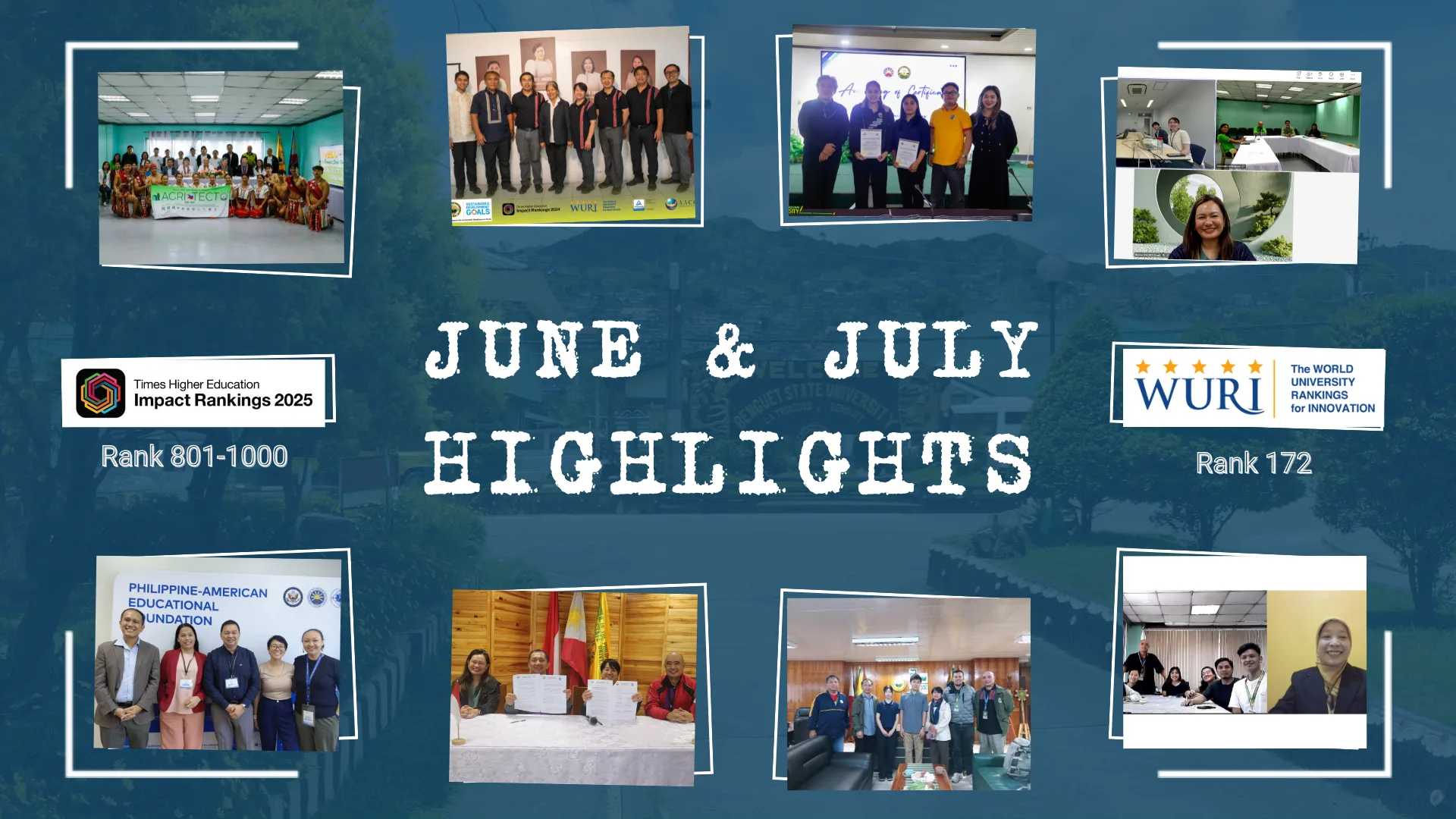 JUNE & JULY HIGHLIGHTS