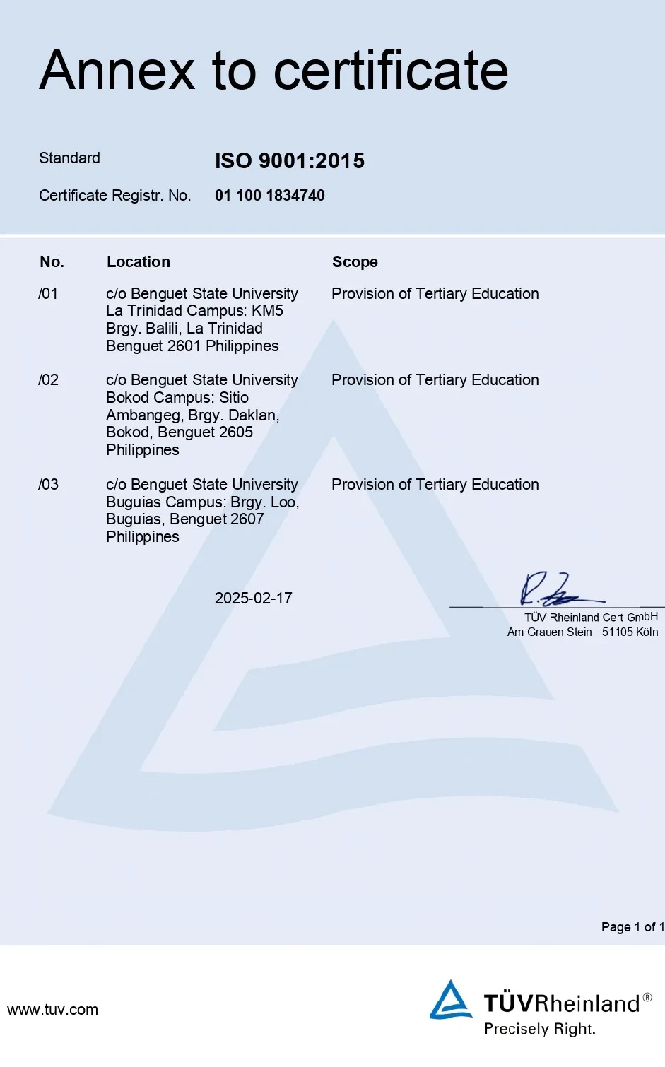 University Profile 50 ISO Certificates 1 page 0002