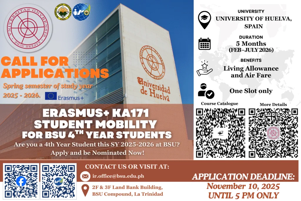 News and Events 307 CALL FOR APPLICATIONS – Erasmus+ KA171 Student Mobility