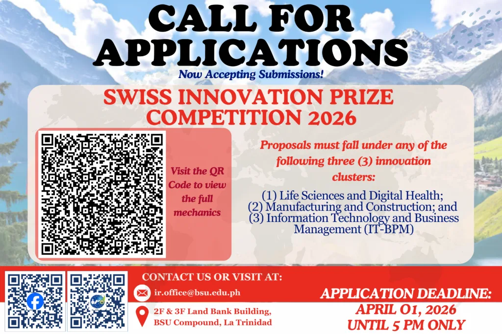 372 CALL FOR APPLICATIONS – SWISS INNOVATION PRIZE COMPETITION 2026