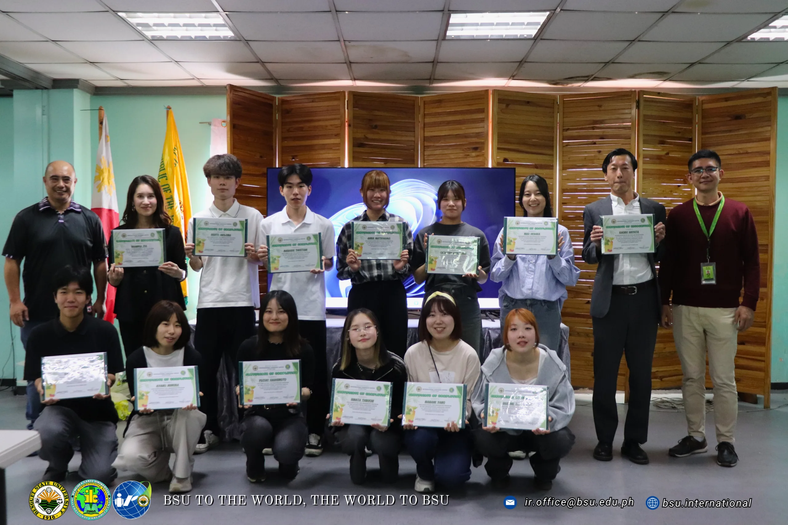Tottori University Delegates Conclude Immersion Program with BSU