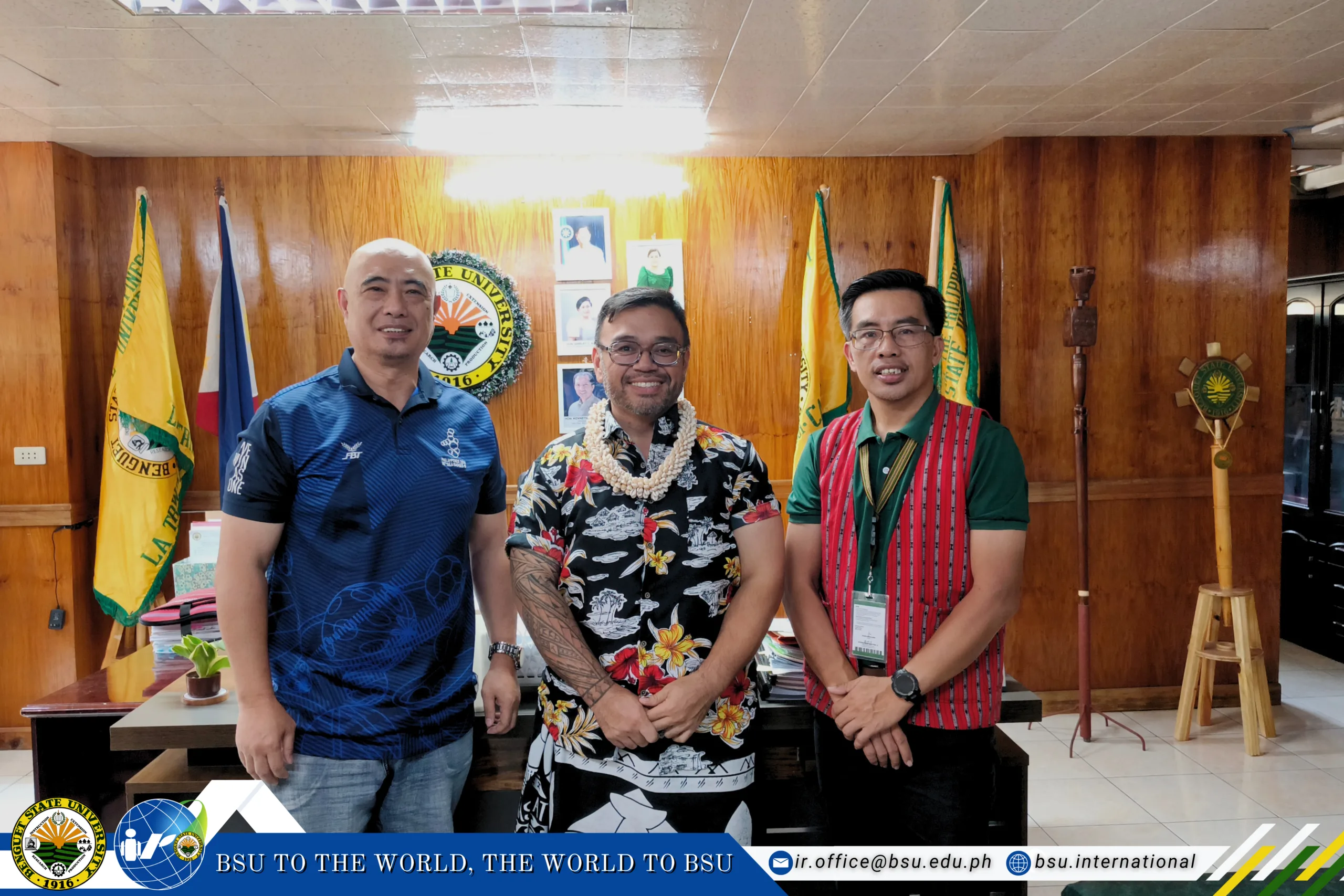 WARM WELCOME – Delegates from Guam Visit Benguet State University