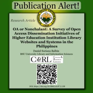 NEW PUBLICATION ALERT!: RESEARCH ARTICLE