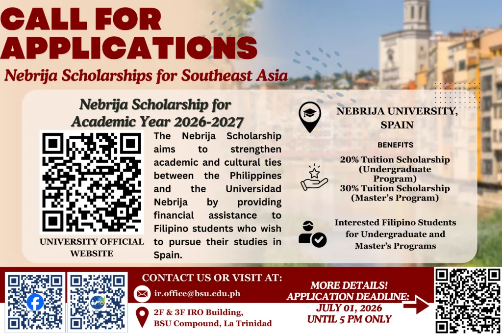 CALL FOR APPLICATIONS – 📣Scholarship Opportunity in Spain