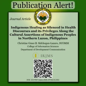 NEW PUBLICATION ALERT!: JOURNAL ARTICLE