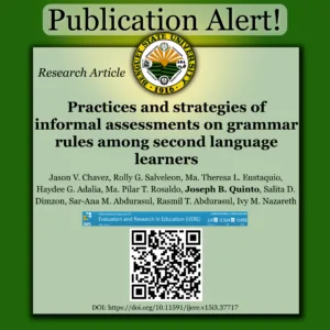 NEW PUBLICATION ALERT!: RESEARCH ARTICLE