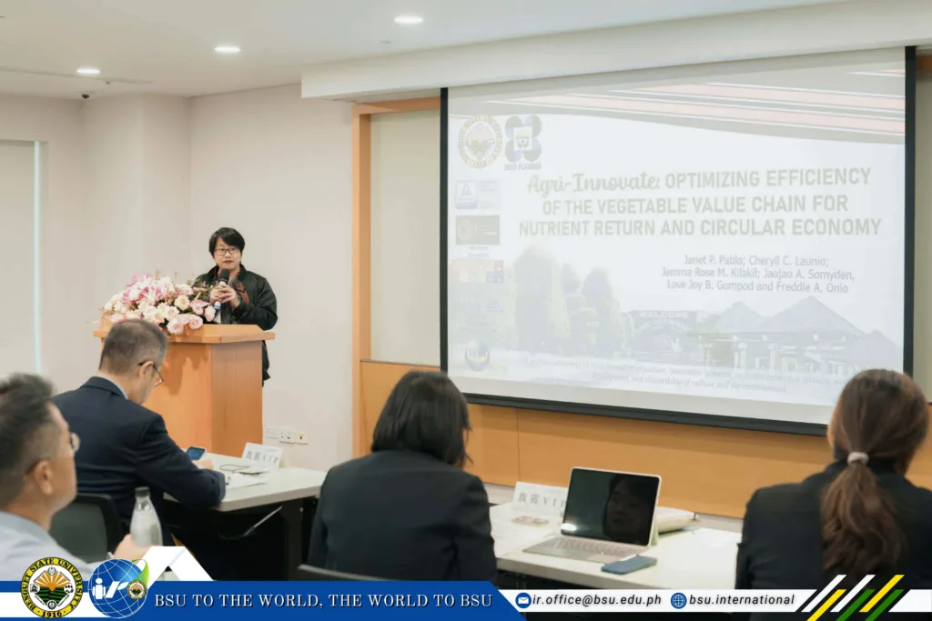 BSU VP for Academic Affairs Speaks at International Workshop on Smart Low Carbon Agrifood Systems in Taiwan