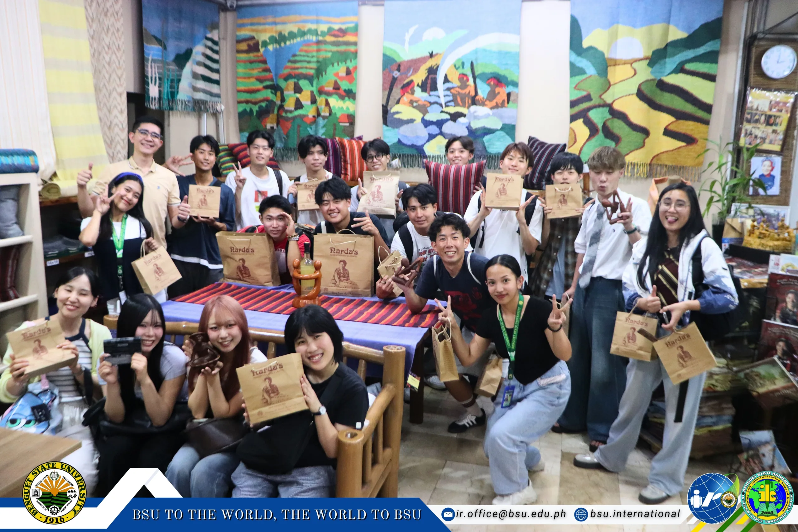Kyutech Delegates Experience Cordillera Culture Through Arts and Crafts