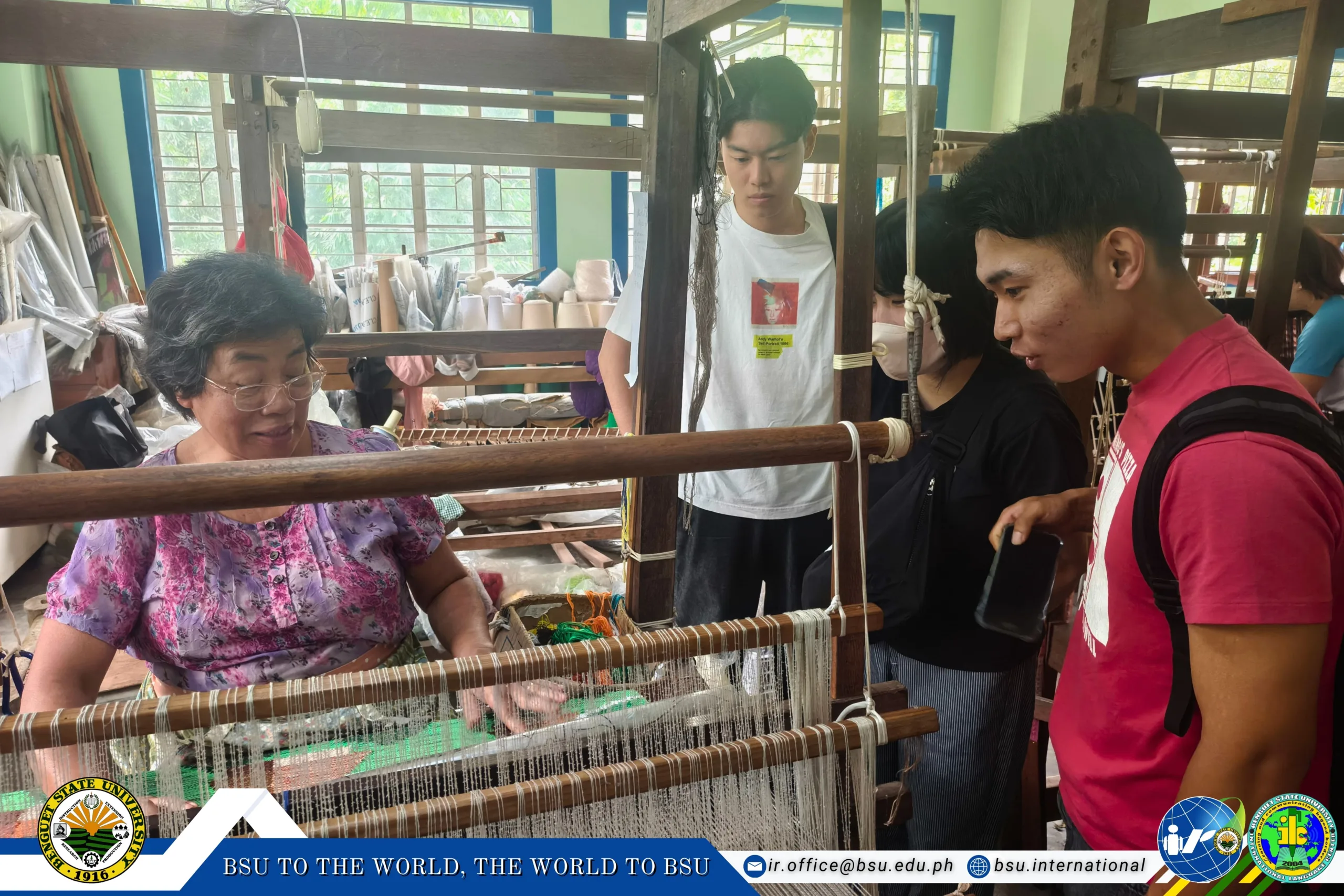 Kyutech Delegates Experience Cordillera Culture Through Arts and Crafts