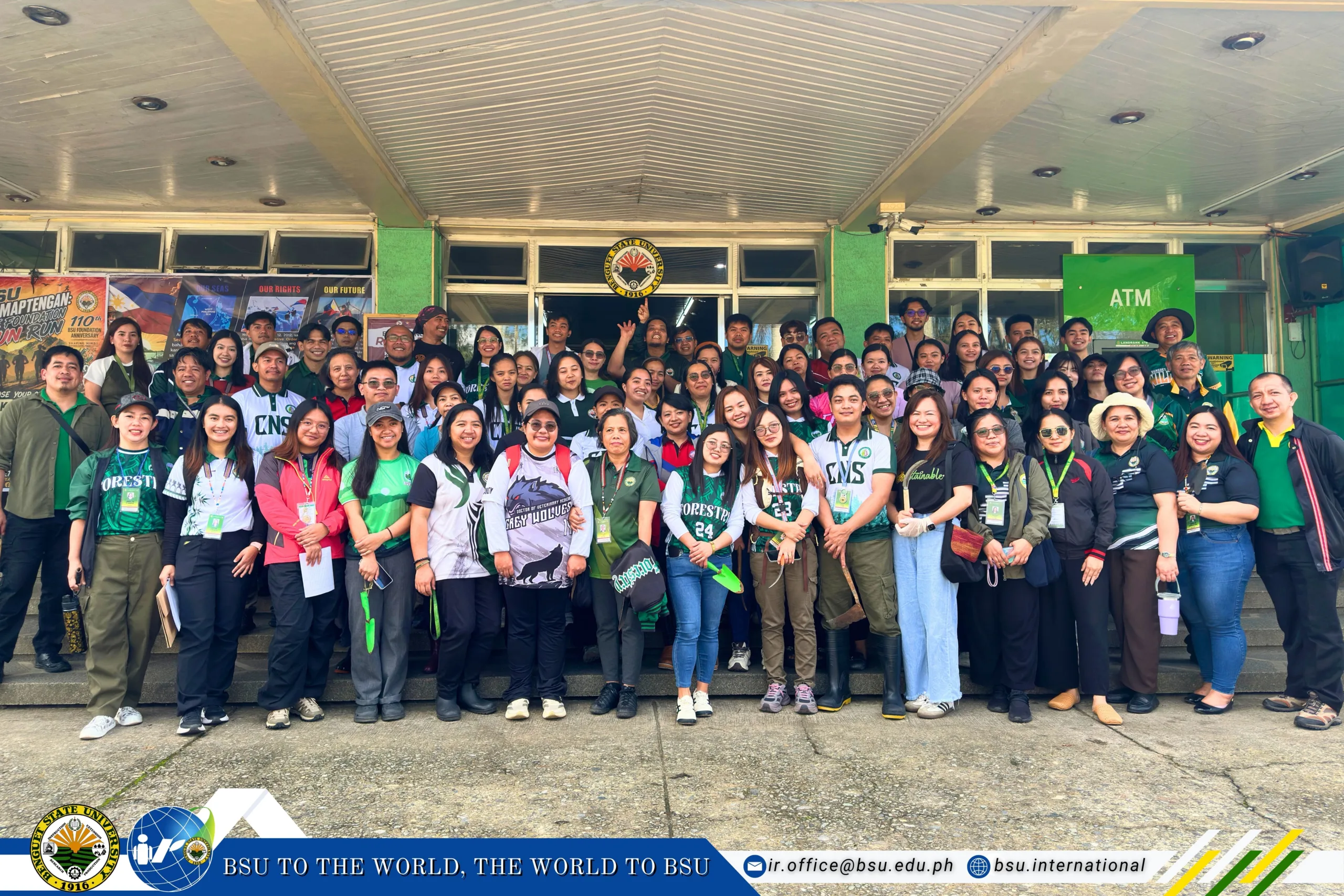 Tree Planting and Rearing – IRO and JICA Volunteer Join the BSU Community in Campus Greening Activity