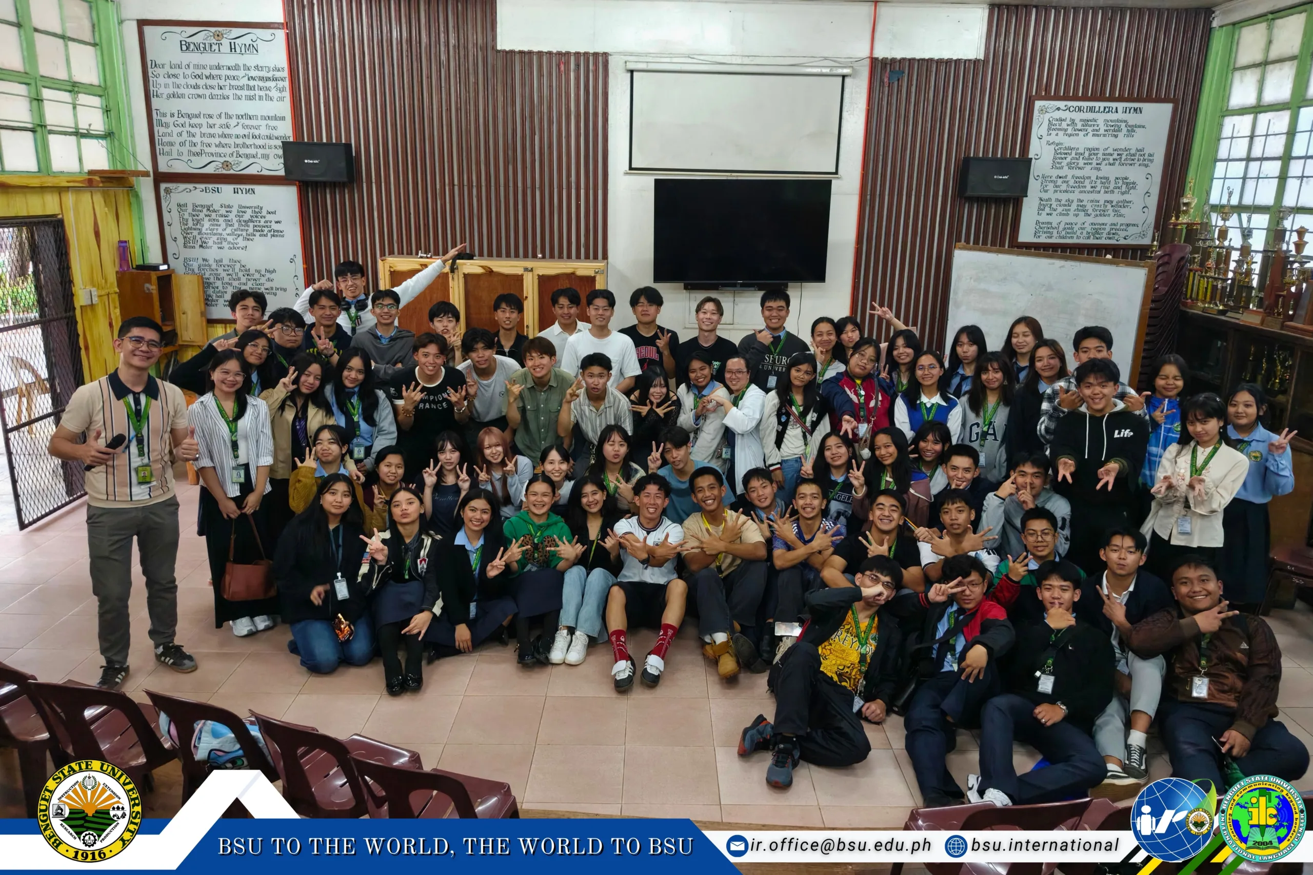 Kyutech Delegates Interact with the BSU Community
