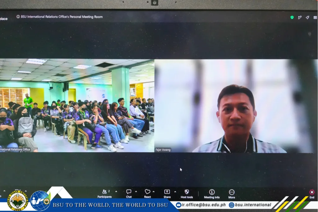BSU HOLDS ONLINE SEMINAR ON SPORTS DEVELOPMENT WITH INDONESIAN UNIVERSITY